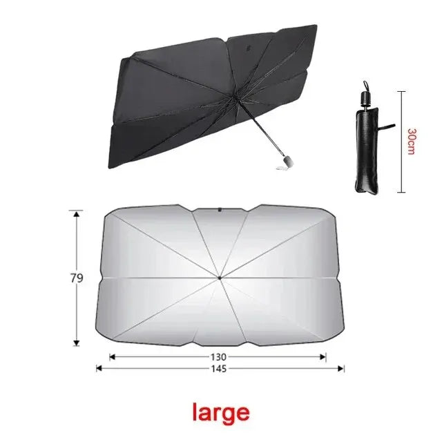 Car Windshield Sunshade Umbrella Folding Front Window Sun Shade Parasol, 1pc Small/Large