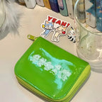 Kawaii Toro Cat Classic Coin Purse Inoue Toro Card Bag Short Wallet Storage Bag Anime Peripheral Id Set Storage Bag Girl Wallet
