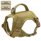 Nylon Cat Harness Vest with Handle, Tactical Style, Free Size, Black/Green/Khaki/Rose