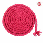 10M 5/7mm Cotton Cord for Sewing Twisted Rope Bag Strap Weave Cords Woven String Home Textile Decoration Ropes Craft Accessories