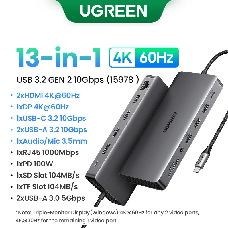 13in1 10Gbps 4K60Hz