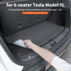 For 2026 6-seater Tesla Model YL trunk mat, Model Y L rear trunk partition protection mat, anti-wear and scratch protection, 1pc