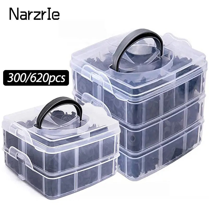 300pcs 620pcs Car Fastener Clip Mixed Plastic Fasteners Kit Auto Door Trim Panel Retainer Push Engine Cover Fender Rivet Clips