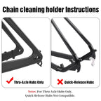 LEBYCLE Bicycle Chain Retainer Clean Tool Bike 12mm Thru Axle Chain Keeper Bike Chain Cleaning Freewheel Chain Washing Holder