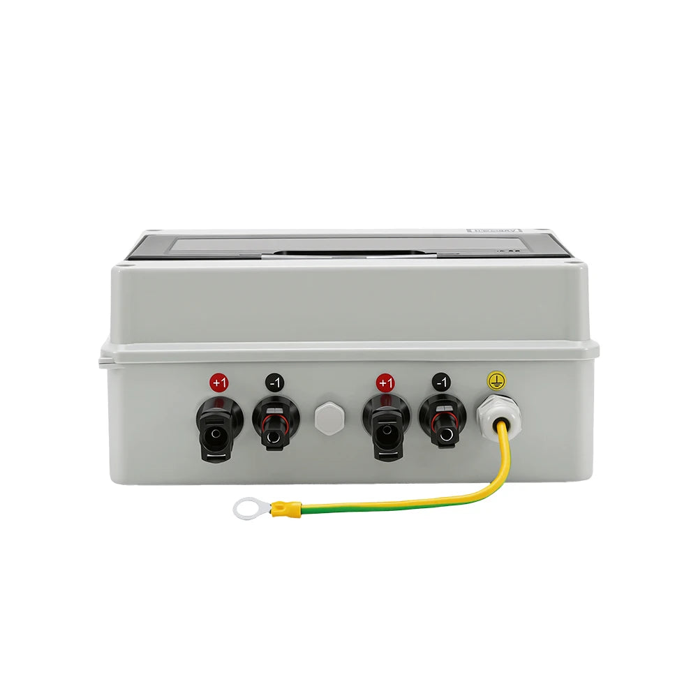 Solar photovoltaic PV Combiner Box With Lightning Protection 1 in 1 out DC 600V Fuse MCB SPD Waterproof Box IP65 Wholesale
