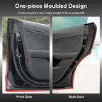 Soundproof Sealling Strips For Tesla Model 3/Y/X/S  (2019-2024) Door Seal Kit Soundproof Rubber Weather Draft Strip Wind Noise R