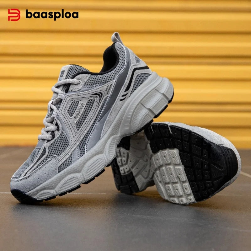 Baasploa Women Sport Shoes Mesh Breathable Lightweight Casual Walking Shoes Female New Comfort Running Shoes Non-slip 35-42