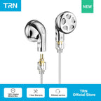 TRN Seahorse Pro flat-head earbuds 14.2mm dynamic driver metal earphones 3.5mm/4.4mm
