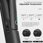 Professional Hair Straightener With Hot Air Ionic Hair Flat Iron 230°C Ceramic Coating Plate Hair Styler