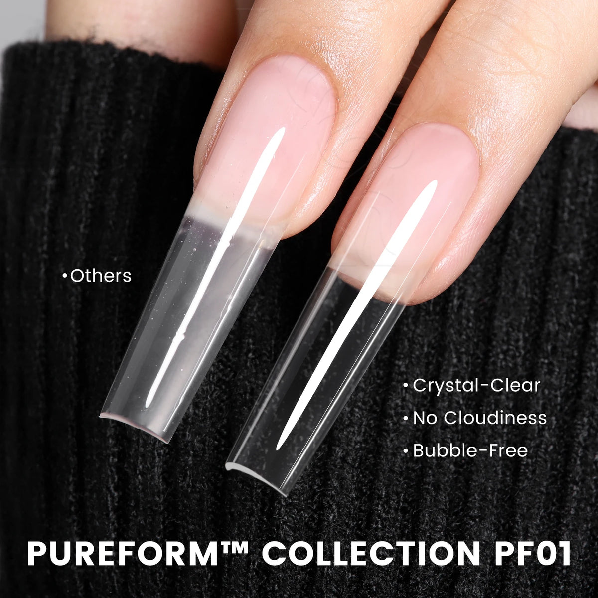 YOKEFELLOW PUREFORM Poly Gel Nail Extension Gel 50g Hard Builder Gel Pink Red