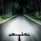 2-Pack USB Rechargeable LED Bicycle Light Set, Front Headlight + Rear Tail Light, Black