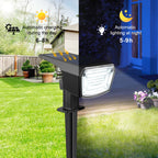 59 LED Solar Spotlights Outdoor Waterproof Floor Mounted Lawn Landscape Light Warm White