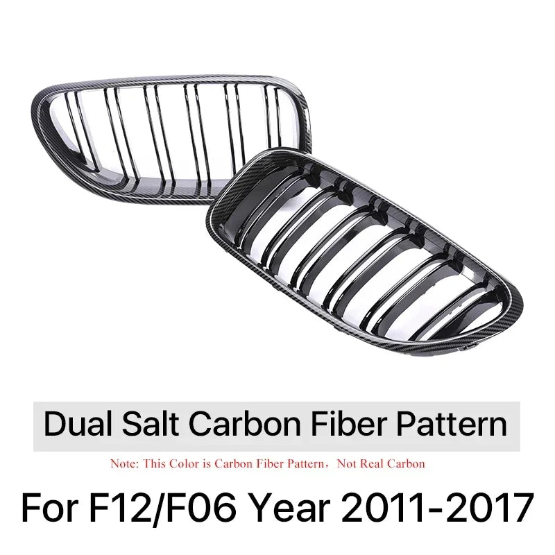 BMW 6 Series F12 F13 F06 2011-2017 Lower Grille Mesh Cover Chrome Black M6 Style