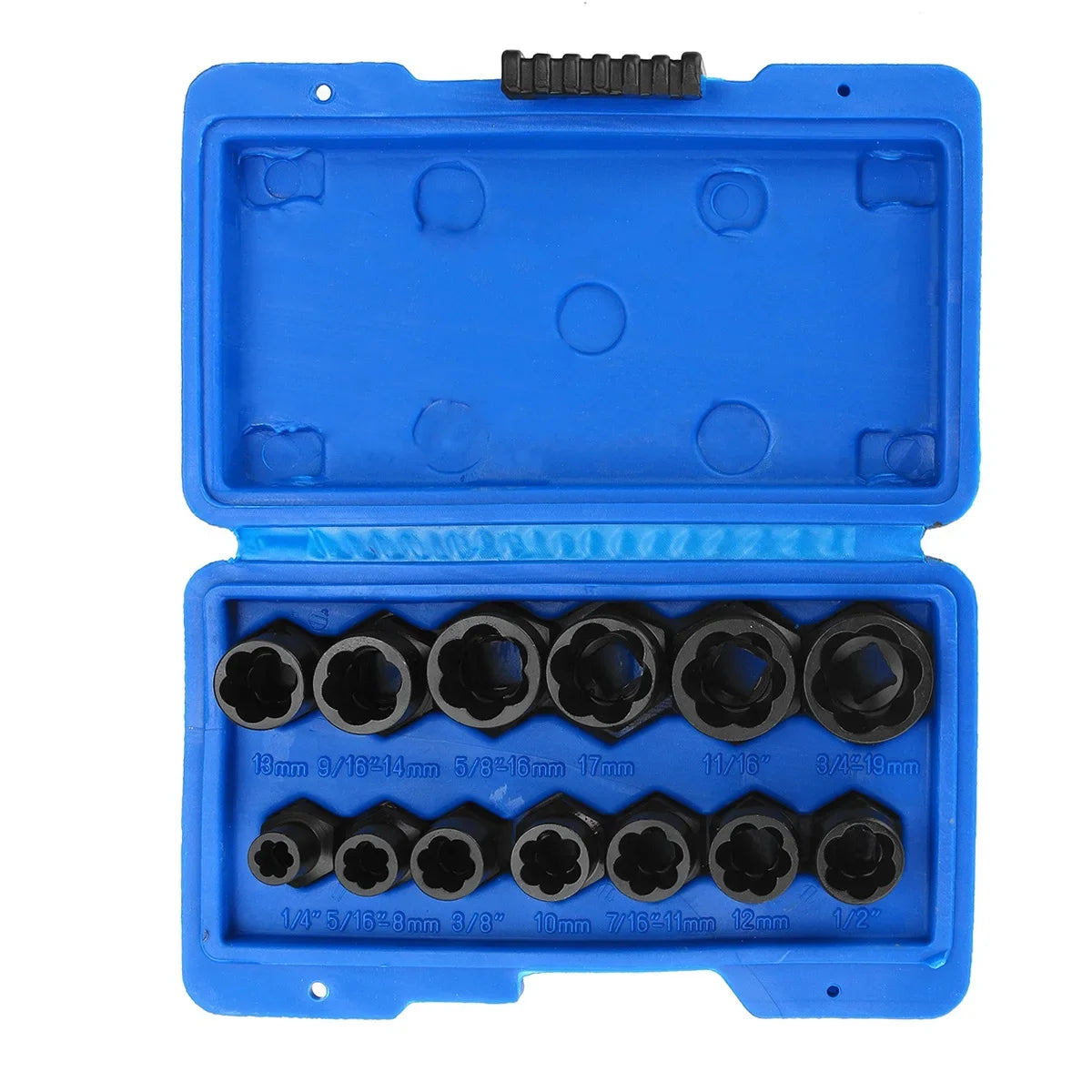 10/13Pcs Impact Damaged Bolt Nut Remover Extractor Socket Tool Set Nut Removal Wrench