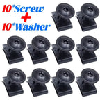 200/20pcs Car Self-tapping Screw Fasteners Auto Metal U-shaped Spacers Self-Tapping Screws Kit Car Modification Accessories