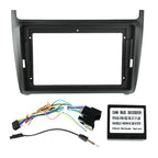 9 inch Car Radio Frame For VW Volkswagen Polo 5 Golf Passat GPS Dash Mount Kit Install Panel Adapter Cover Fascia Cable Canbus