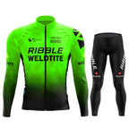 2026 Spring Cycling Jersey Set Ropa Ciclismo Orange Bicycle MTB Clothing Road Bike Suit Men Long Sleeve Bicicleta Bib Pants Set