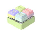 4Keys Finger Button Anti-stress Toys Mechanical Keyboard Keycaps Office Decompression Calming Keychain Gifts for Children Adults