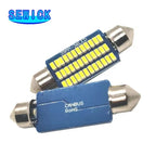 100pcs Festoon Car LED Interior Reading Light 4000K Warm White C5W C10W 31mm 36mm 39mm 41mm Auto Room Ceiling Dome Lamp 12V