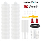 10/25/50Pcs Spray Gun Paint Mixing Cup H/O Quick Cup Spray Gun Tank 20.3oz/600ML Disposable Paint Cup with Spray Gun Cup Adapter