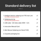 ALIENTEK T90 Smart Soldering Iron PD 140W Adjustable Temperature DC 28V 80-450℃ Welding Solder Station Kit C245 C210 T65 Tools