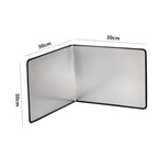 LMETJMA Splatter Guard Foldable Stainless Steel Oil Splash Board Nonstick Oil Splatter Guard Heat Insulation Board For Stove Top
