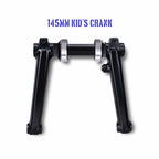 Funsea BMX bike crankset kit 145mm chromoly arms with chainring, black, BB30