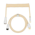 EPOMAKER Mix Pro Coiled USB-C Keyboard Cable 1.5m Double Sleeved, Detachable 4-Pin Aviator