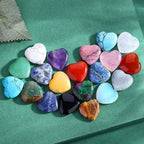 10/20/30PCS Heart Shape LOVE 20MM Natural Crystal Amethyst Agate Irregular Mineral Healing Stone Gravel Specimen Home Decoration