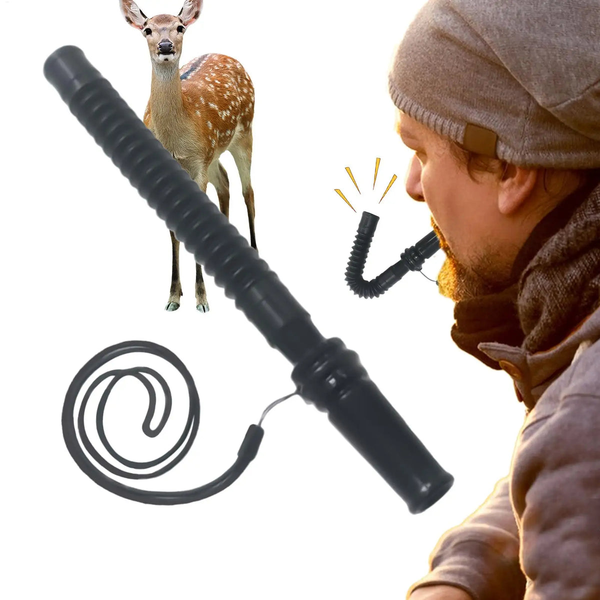 Hunting Decoy Deer Whistle Sound Adjustable Tone Hunter Lure Hunting Call Deer Voice Trap Whistle for Hunters Call Caller