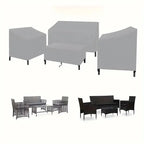 4pcs/Set Patio Furniture Covers, Heavy Duty Waterproof Outdoor Furniture Covers, Rattan Outdoor Furniture Windproof