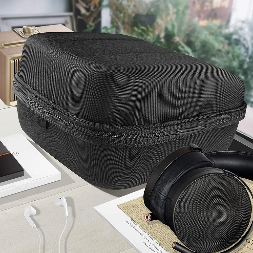 Geekria Headphone Case for Denon AH-D9200, Sony MDR-Z1R Headsets, Replacement Hard Shell Travel Carrying Bag with Cable Storage