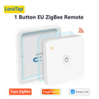 LoraTap ZigBee 3.0 Wireless 13 Types Push Button EU US Remote Controller Tuya Scene Automation Control Switch Smart Life App
