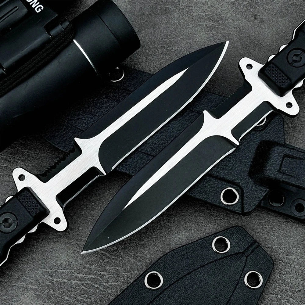 Multi-Purpose Hunting Straight Knife Full Tang Fixed Blade Knives 7Cr13Mov Steel Nylon Fiber Handle Outdoor EDC Utility Knives
