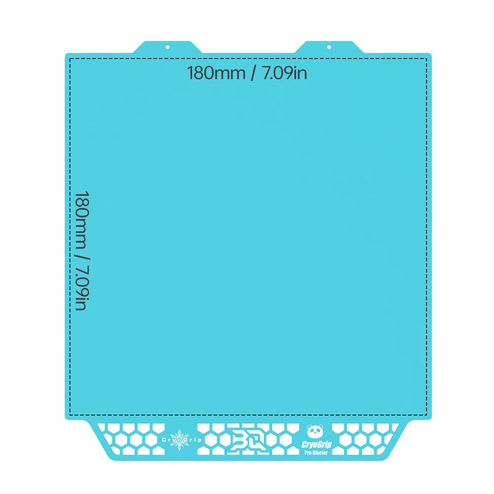 BIGTREETECH Panda Build Plate 256MM 180MM CryoGrip Pro Cool Plate PEI PEO Honeycomb Houndstooth For BambuLab P1 A1 X1 A1 MINI