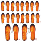 USB Heated Shoe Insoles Electric Foot Warming Pad Feet Warmer Sock Pad Mat Winter Outdoor Sports Heating Insole Winter Warm