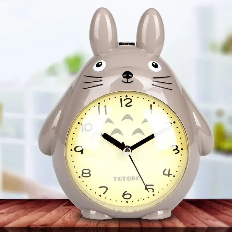 3 Years Warranty Cartoon Cat Alarm Clock Lovely Children Desk Christmas Gift Student Pendulum Jewelry