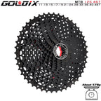 GOLDIX Black MTB Cassete 8/9/10/11/12 Speed 40/42/46/50/50T K7 8/9/10/11/12v Bicycle Freewheel Bicycle Sprocket for Shimano/SRAM