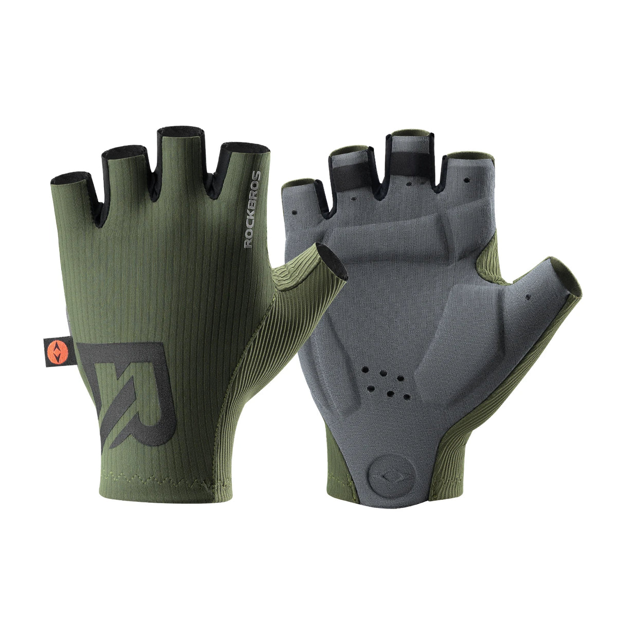 ROCKBROS Summer Cycling Gloves Lightweight Elastic Breathable Half Finger Gloves High Density Cushion Palm Pad Cycling Gloves