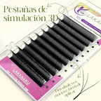 LAKANAKU 3D W Shape Eyelash Extensions 6 Trays 0.07mm C/D Curl 8-15mm Mixed Length