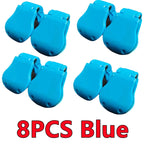 New 2-8PCS Portable Fishing Pole Holder Fishing Rod Fixer Wall Mounted Fishing Pole Straps Clip Multifunctional Rod Holder Tools