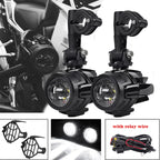 E9 Mark Motorcycle LED Fog Lights For BMW R1250GS ADV F800GS R 1250 GS LC Yamaha MT07 MT09 Auxiliary Light Assemblie