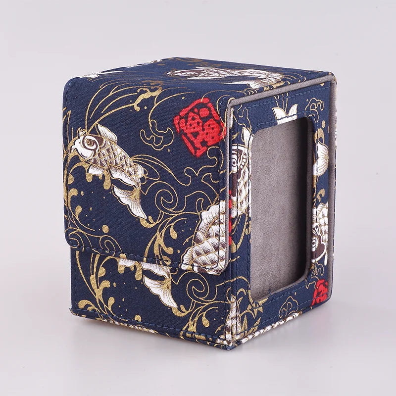 120+ Trading Card Deck Box With Display Window MTG PTCG TCG Board Games Collectible Card Cases YGO Magnetic Organiser Case Gift