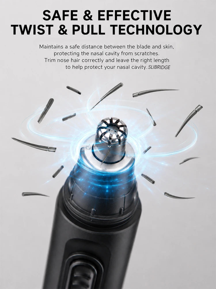Nose & Ear Hair Trimmer Facial Hair Remover, Washable Portable, 1pc