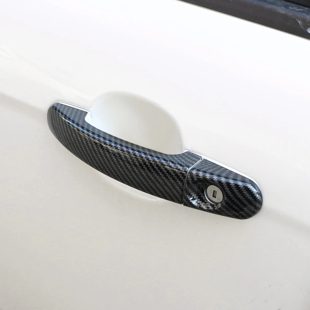 Door Handle Cover for Ford Focus 2 MK2 2005 - 2011 Focus 3 MK3 2012 - 2018 Car Door Handles 4Pcs Carbon Fiber Sticker Trim