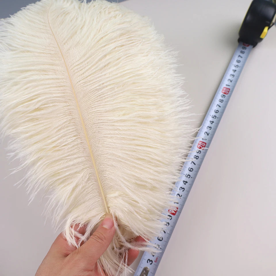 10Pcs 30-35cm Ostrich Feathers for Crafts Wedding Decoration 12-14" Handicraft Accessories Table Centerpieces Carnival Plumas