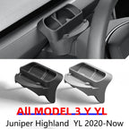 For New Tesla Model Y Juniper 2025 Model 3+ Highland 2024 Steering Wheel Silicone SunGlasses Case Mobile Phone Holder Storage