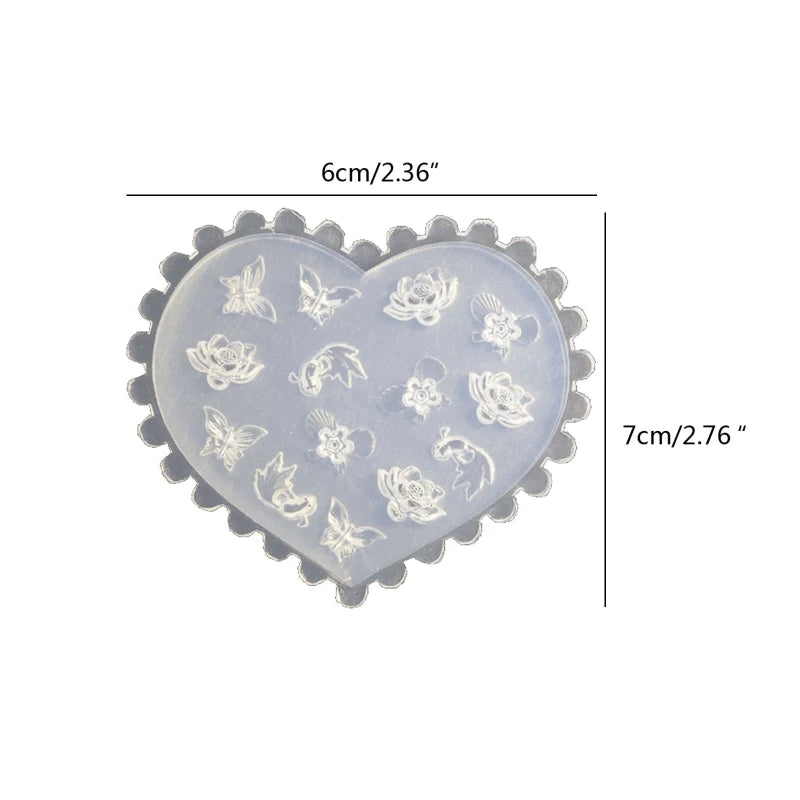 DIY 3D Silicone Nail Art Decortive Design Mold Nail Art Making Tools Mould