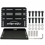 SimRuito Universal Adjustable Sim Racing Pedals Mounting Plate 7075 Aluminum for G29 G920 T300RS Cockpit Floor 3 Pedals