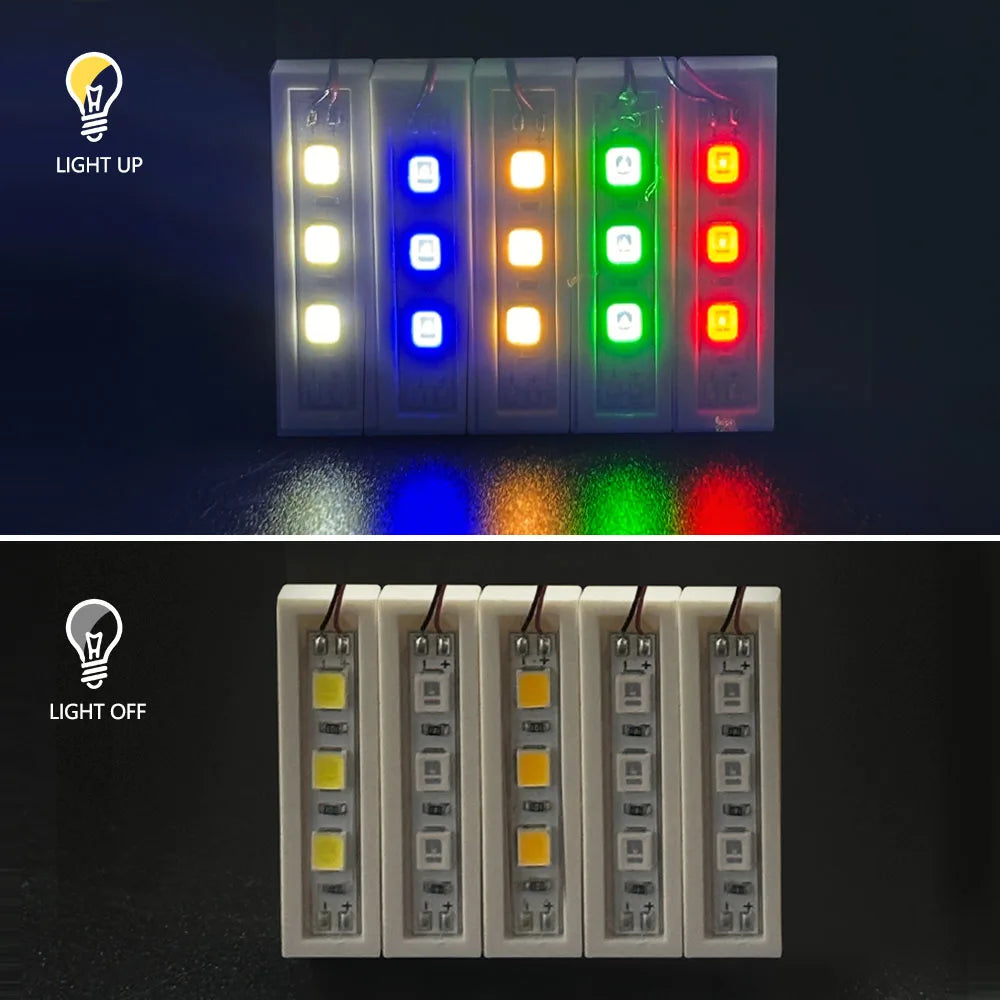 LYBMTWF 20pcs 1×4 LED DIY Lighting kit, LED Light Brick, Compatible with Lego Building Block 3710